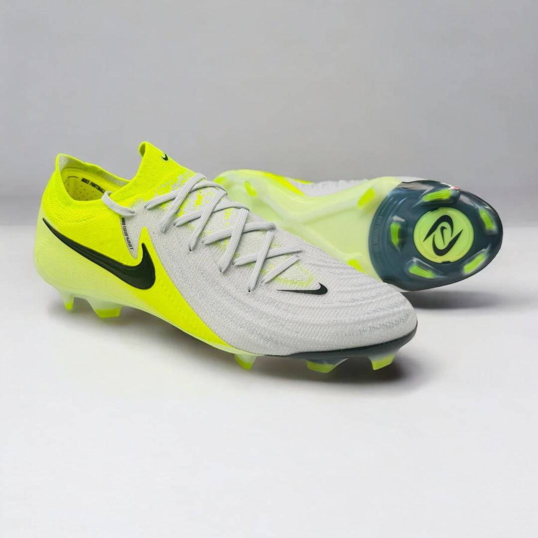 Nike Phantom GX 2 Elite FG Metallic - Silver/Black/Volt