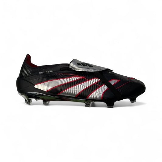 Adidas Predator Elite FT FG 'Obsidian Strike' Core Black/Silver Metallic/Vivid Red
