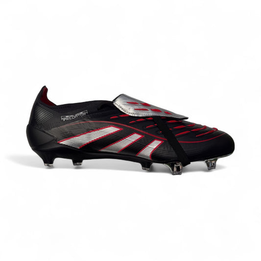 Adidas Predator Elite FT FG 'Obsidian Strike' Core Black/Silver Metallic/Vivid Red