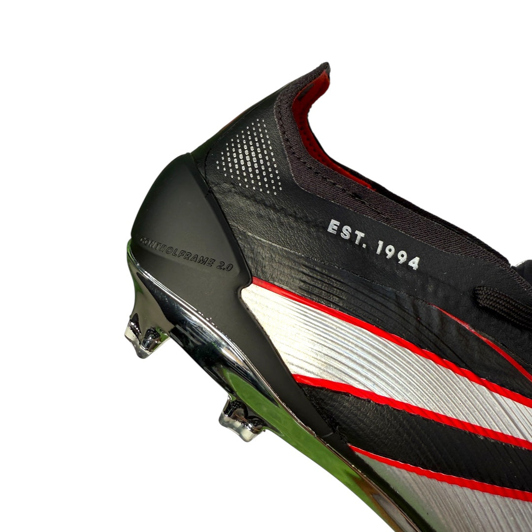 Adidas Predator Elite FT FG 'Obsidian Strike' Core Black/Silver Metallic/Vivid Red