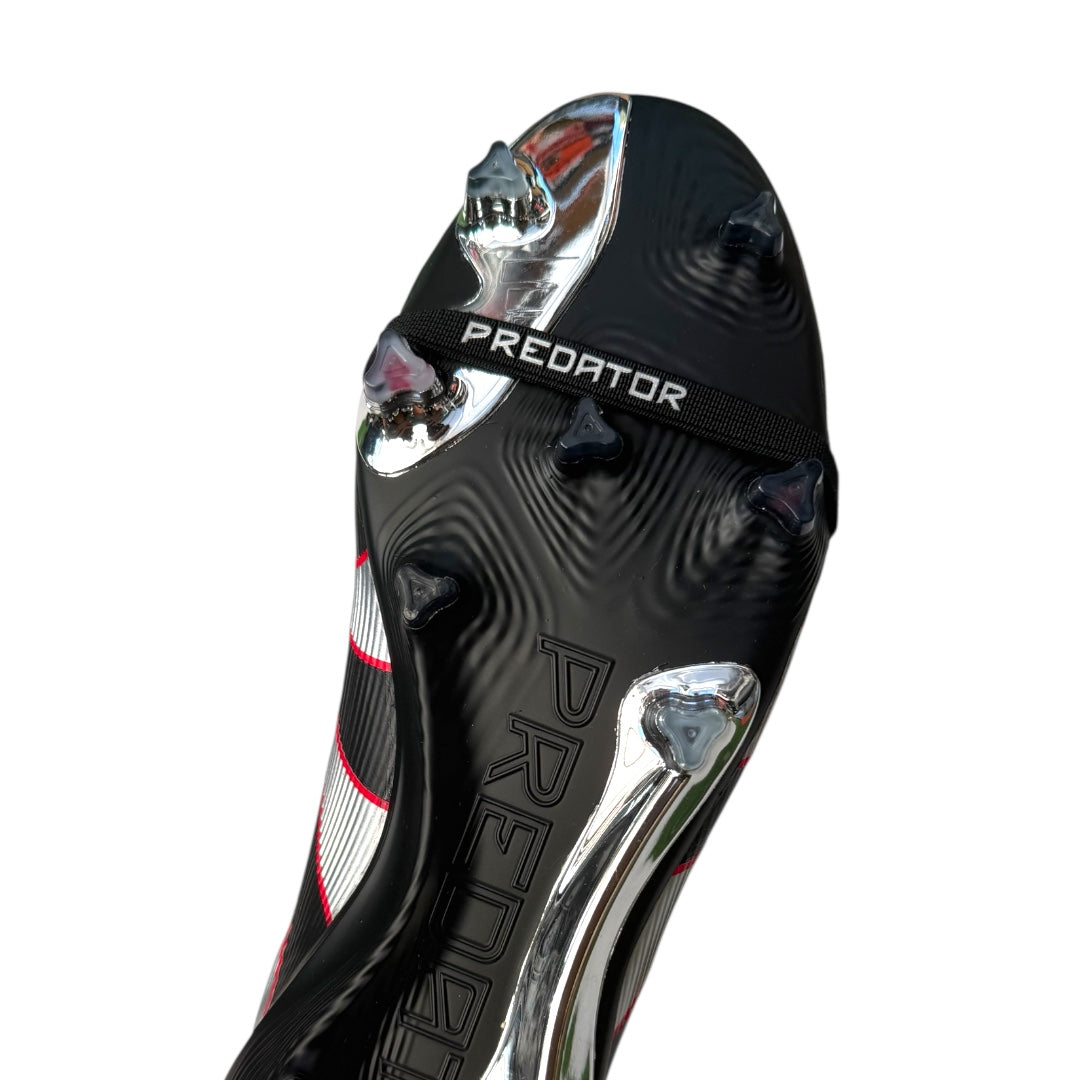 Adidas Predator Elite FT FG 'Obsidian Strike' Core Black/Silver Metallic/Vivid Red