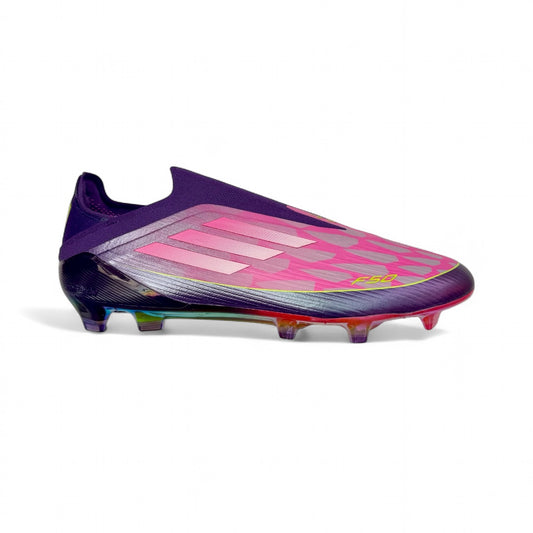 Adidas F50 Laceless LY Limited Edition - Purple / Cloud White / Lucid Lemon