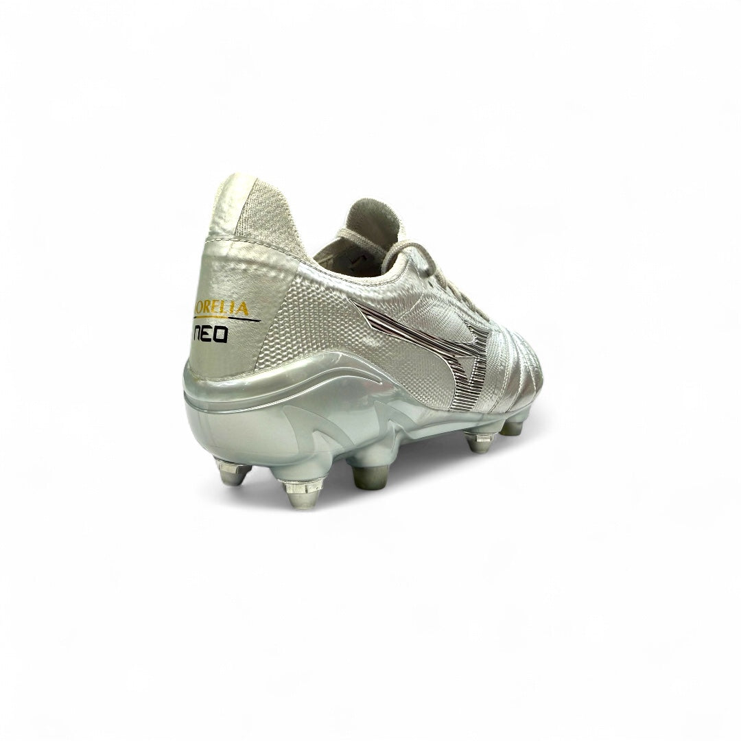 MIZUNO MORELIA NEO IV BETA MADE IN JAPAN SG Galaxy Silver/Gold/Cool Gray