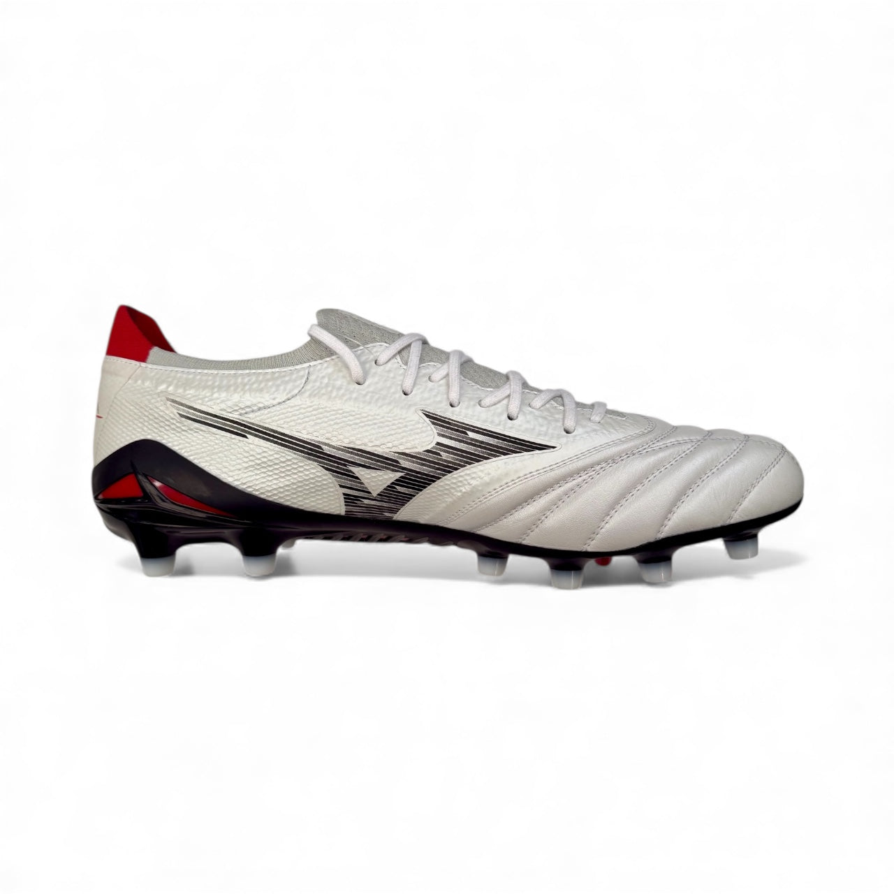 MIZUNO MORELIA NEO IV BETA ELITE FG White/Black/Chalk Red
