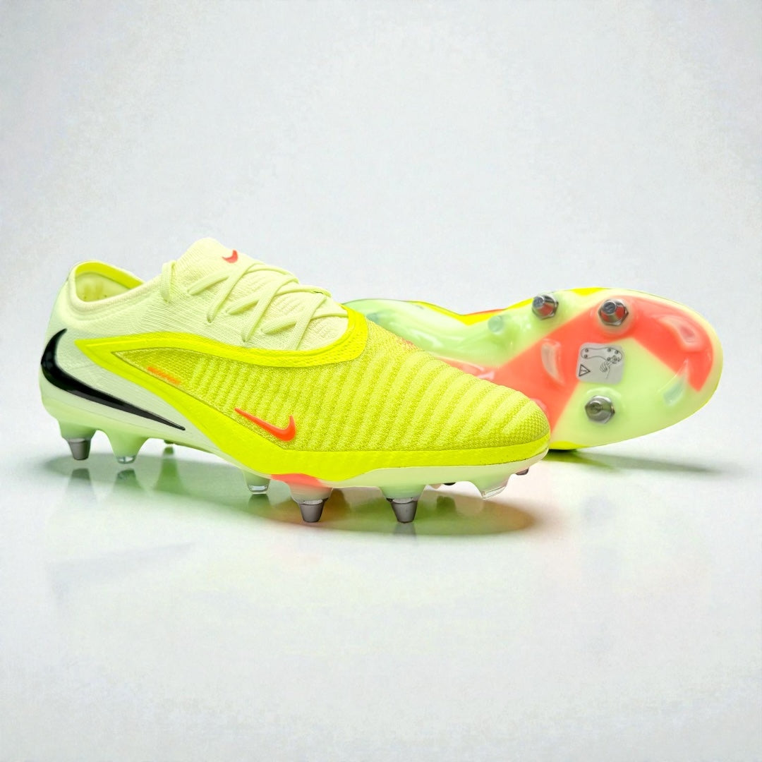 NIKE PHANTOM 6 ELITE LOW CUT SG-PLAYER EDITION 'MAX VOLTAGE' - LIMELIGHT/BLACK/HYPER CRIMSON 'Made in Bosnia'🇧🇦