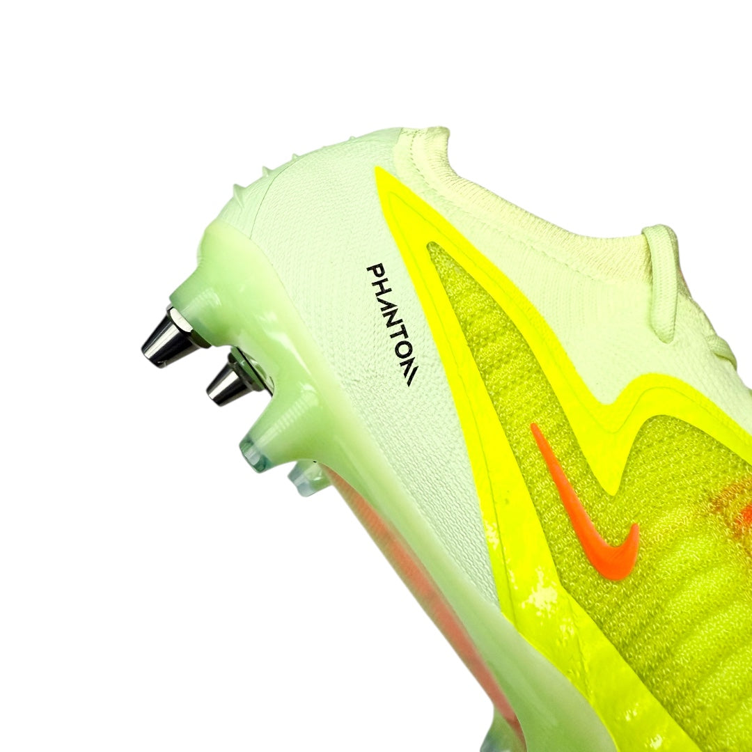 NIKE PHANTOM 6 ELITE LOW CUT SG-PLAYER EDITION 'MAX VOLTAGE' - LIMELIGHT/BLACK/HYPER CRIMSON 'Made in Bosnia'🇧🇦