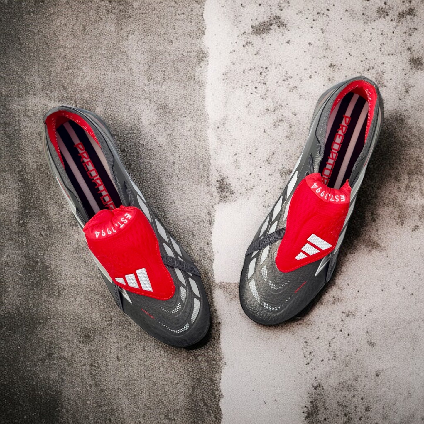 ADIDAS PREDATOR ELITE TONGUE FG Iron Met./Ftwr White/Lucid Red