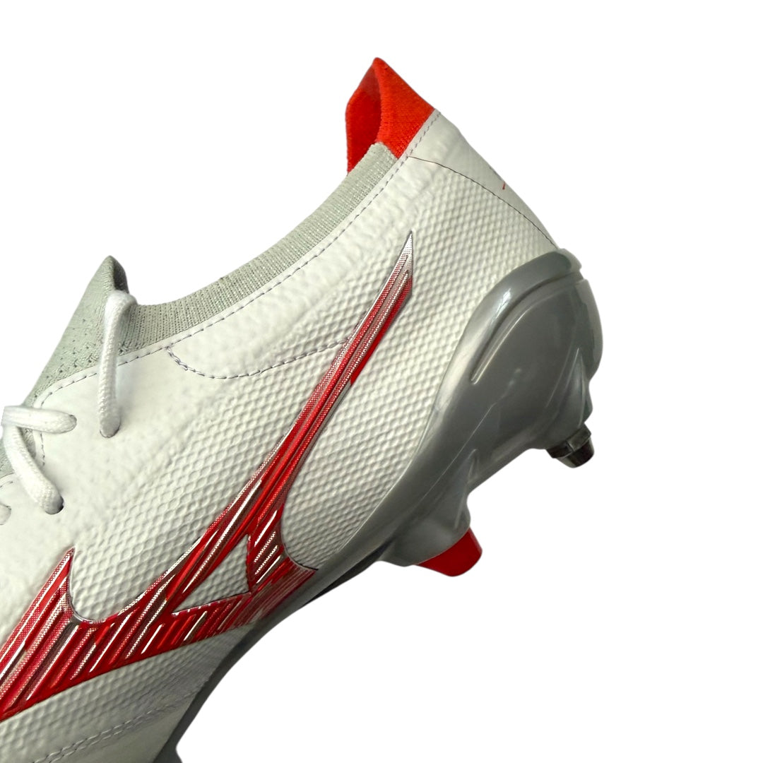 MIZUNO MORELIA NEO IV BETA MADE IN JAPAN SG - White/Radiant Red/ Hot Coral