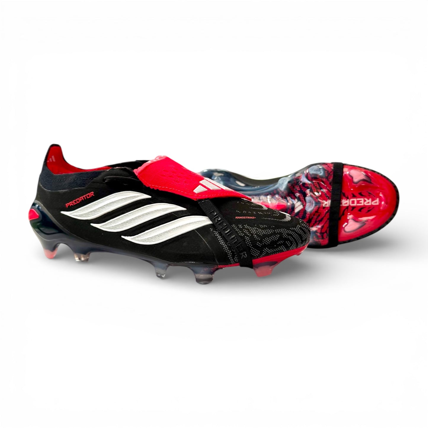 Adidas Predator Elite Tongue FG - Core Black/Ftwr White/Lucid Red