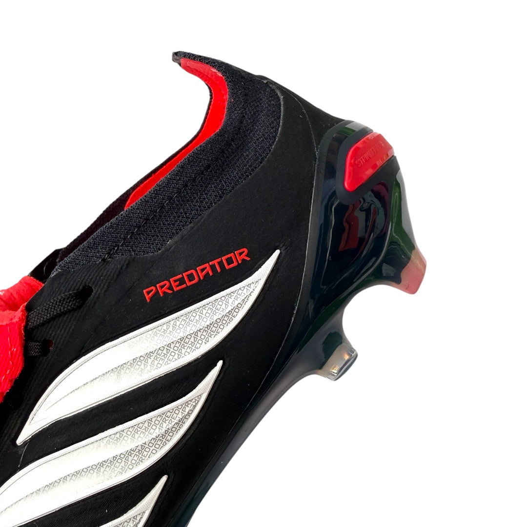 Adidas Predator Elite Tongue FG - Core Black/Ftwr White/Lucid Red