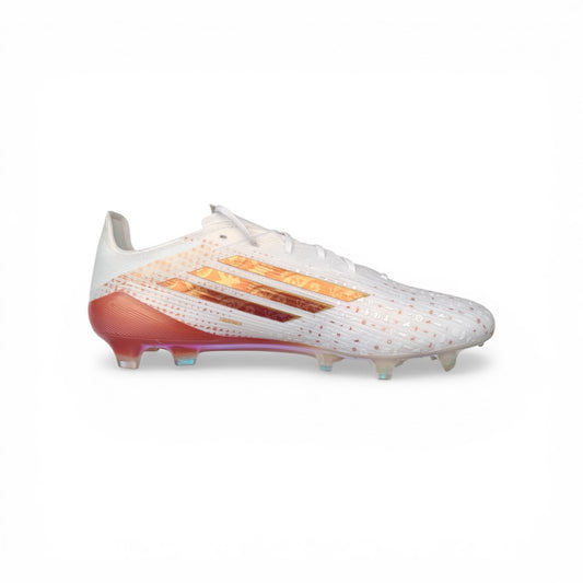 ADIDAS F50 ELITE X SALAH FG - Ftwr White/Golden Beige/Thermal Gold Met.