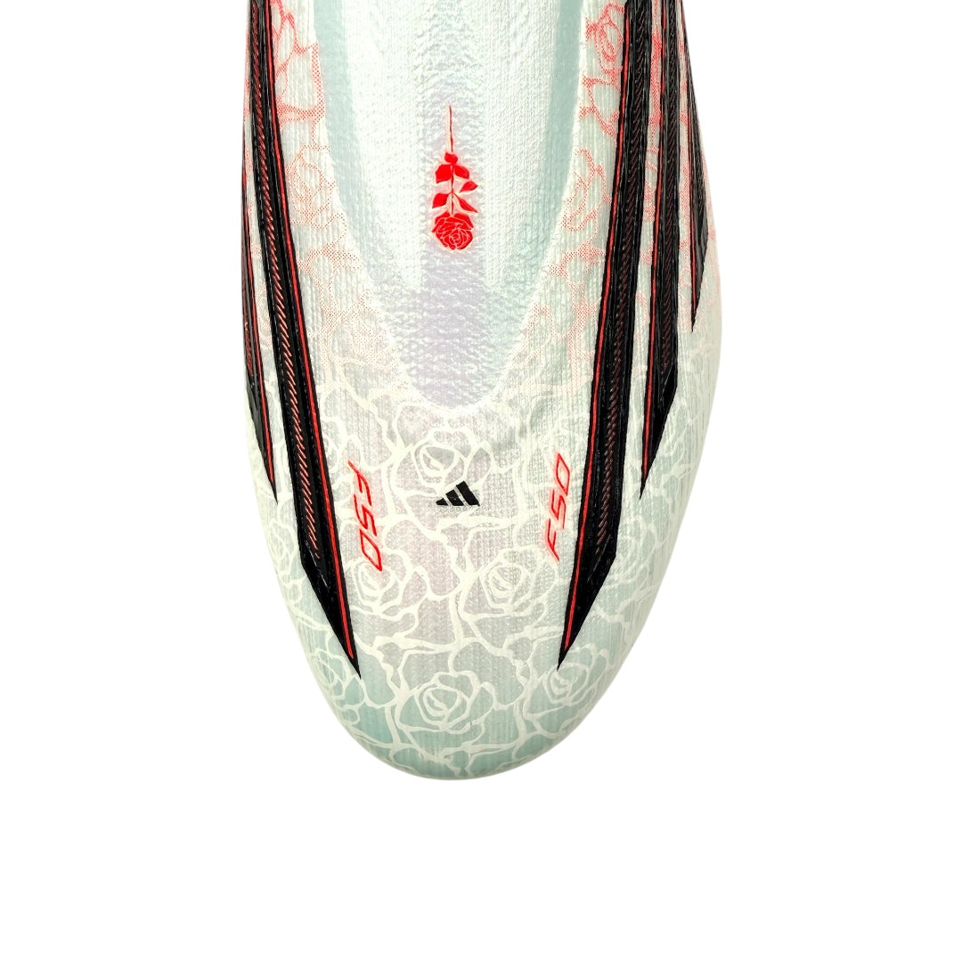 Adidas F50 Elite Laceless x Lamie Yamal FG - Ftwr White/Core Black/Lucid Red