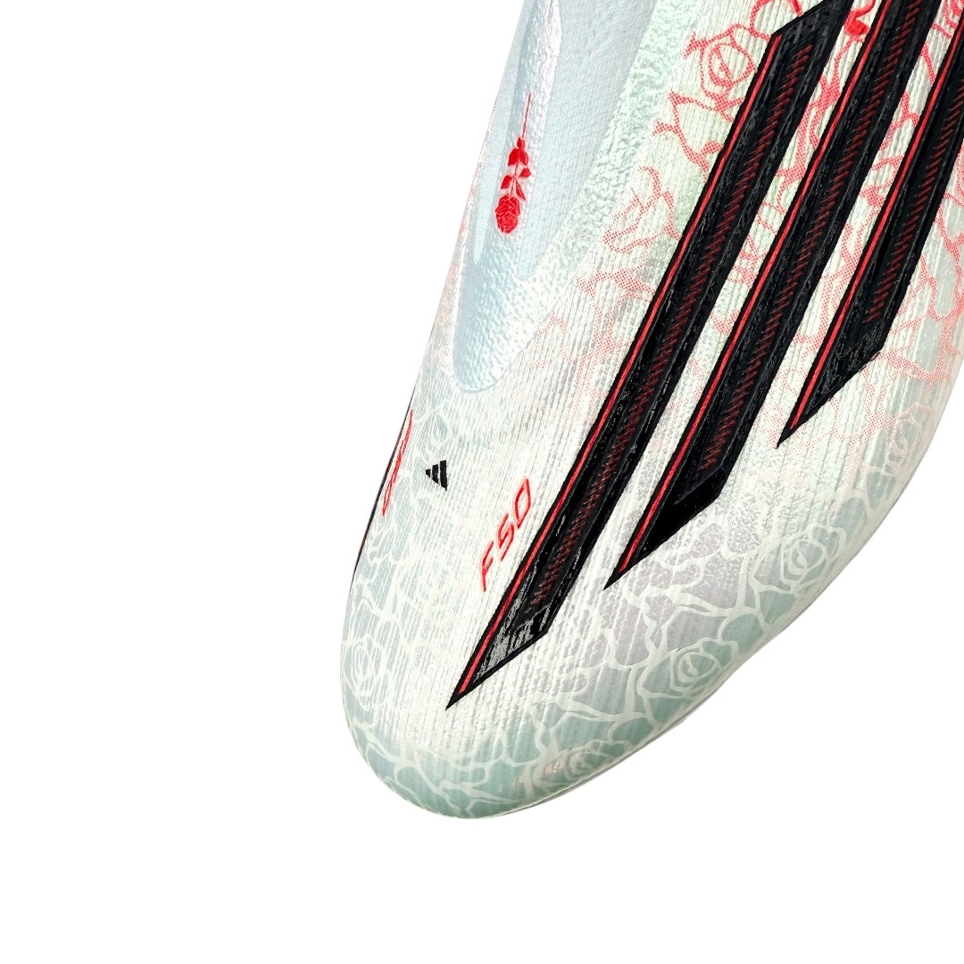 Adidas F50 Elite Laceless x Lamie Yamal FG - Ftwr White/Core Black/Lucid Red