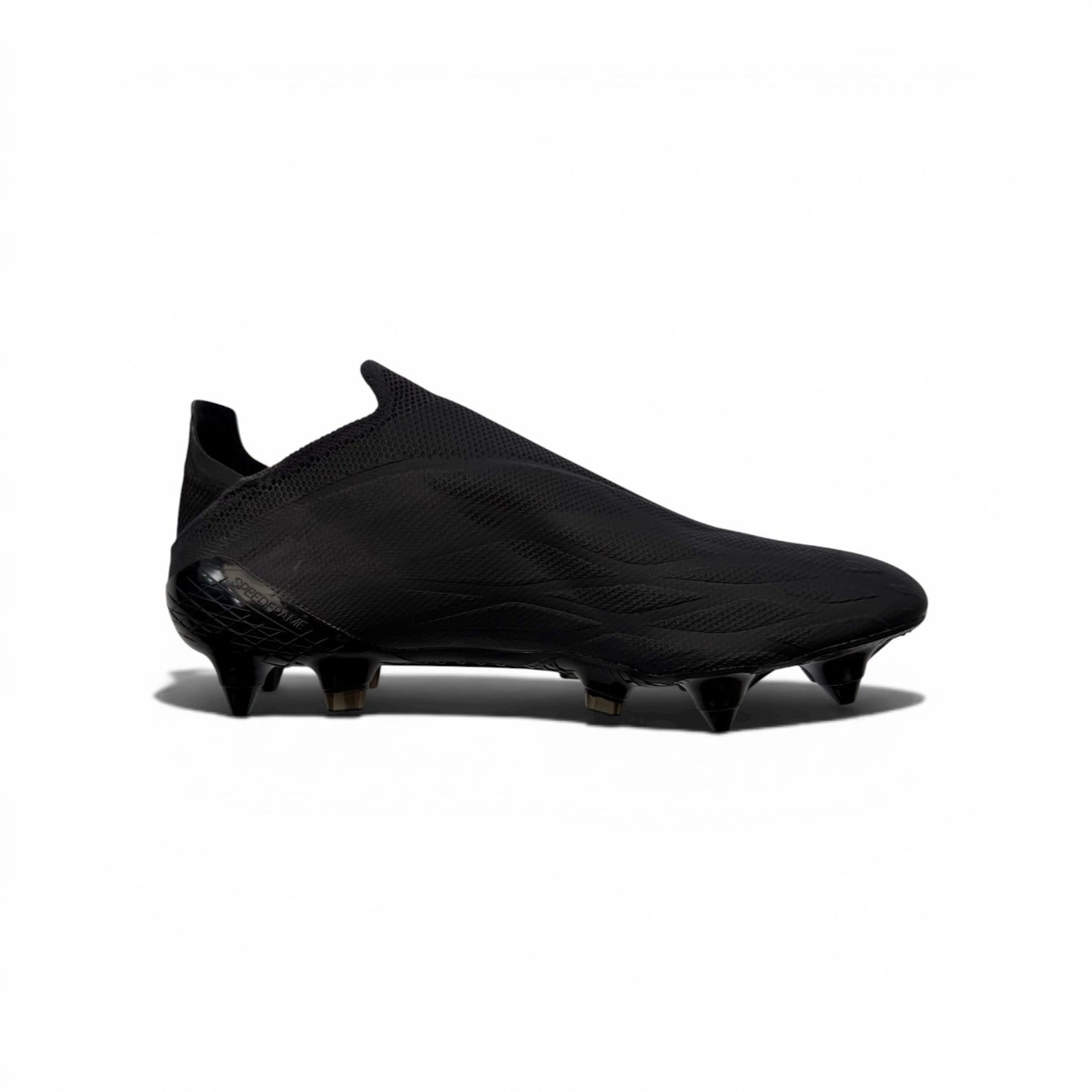 Adidas X Speedflow + Soft Ground Black/Black Laceless