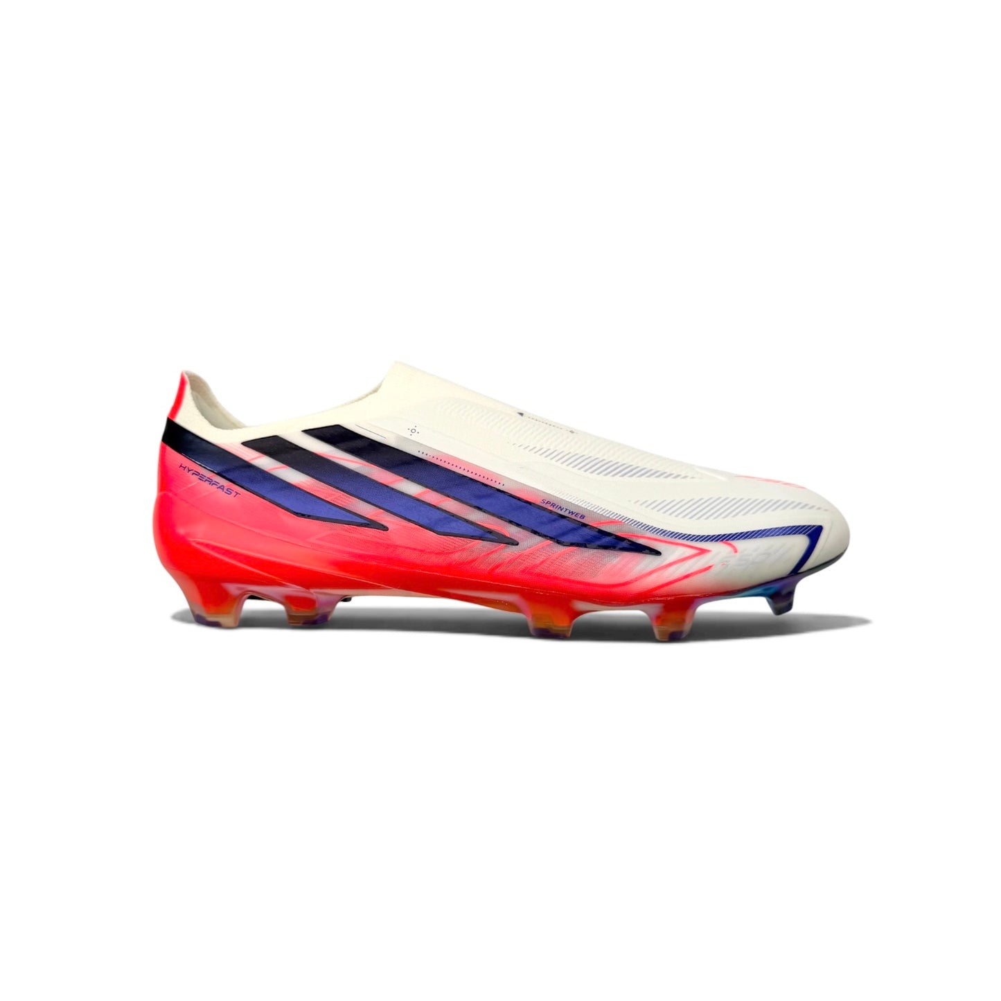 Adidas F50 Hyperfast Elite Laceless FG - Ftwr White/Solar Purple/Solar Turbo