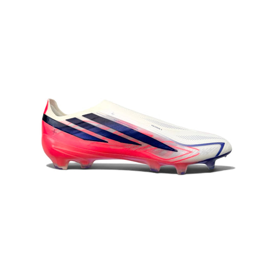 Adidas F50 Hyperfast Elite Laceless FG - Ftwr White/Solar Purple/Solar Turbo
