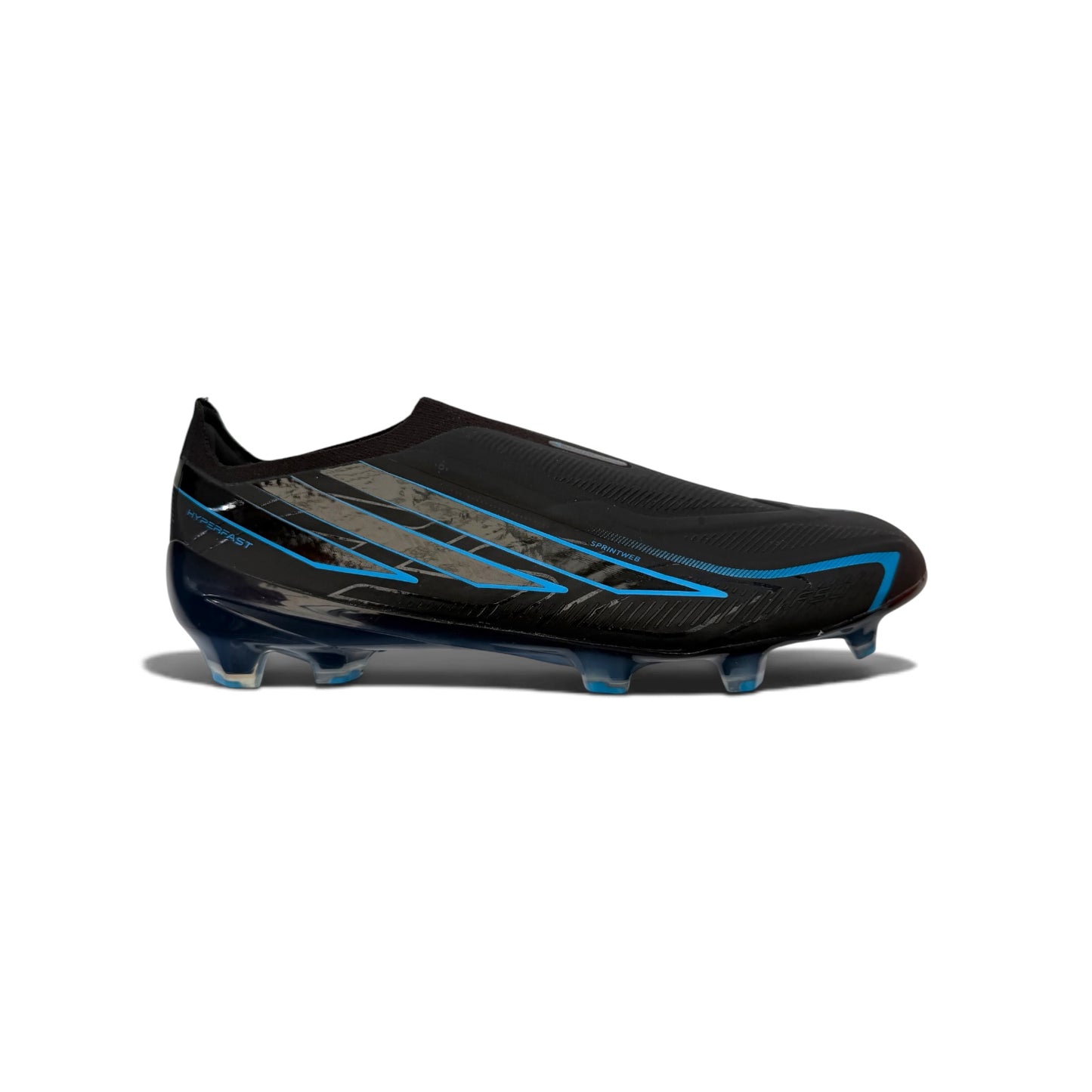 Adidas F50 Hyperfast Elite Laceless FG Core Black/Core Black/Lucid Ray Blue