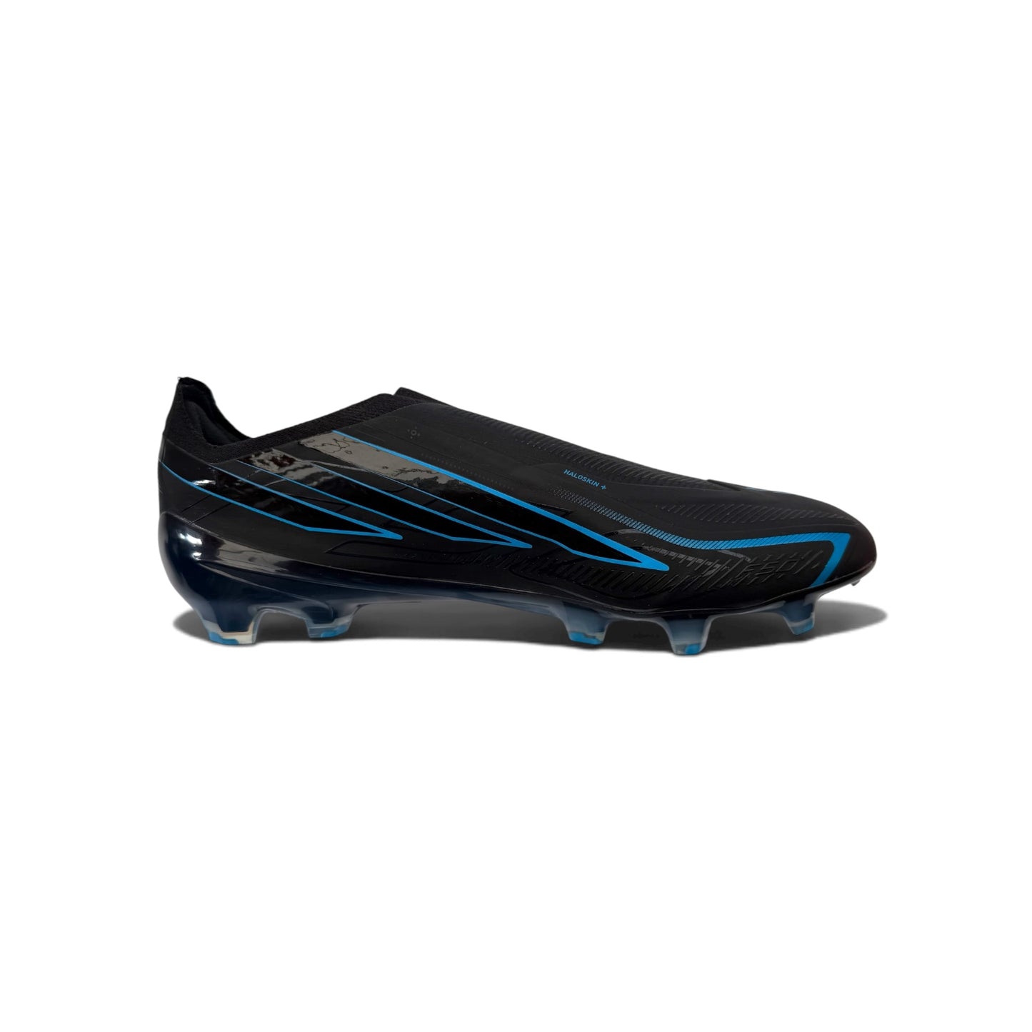 Adidas F50 Hyperfast Elite Laceless FG Core Black/Core Black/Lucid Ray Blue