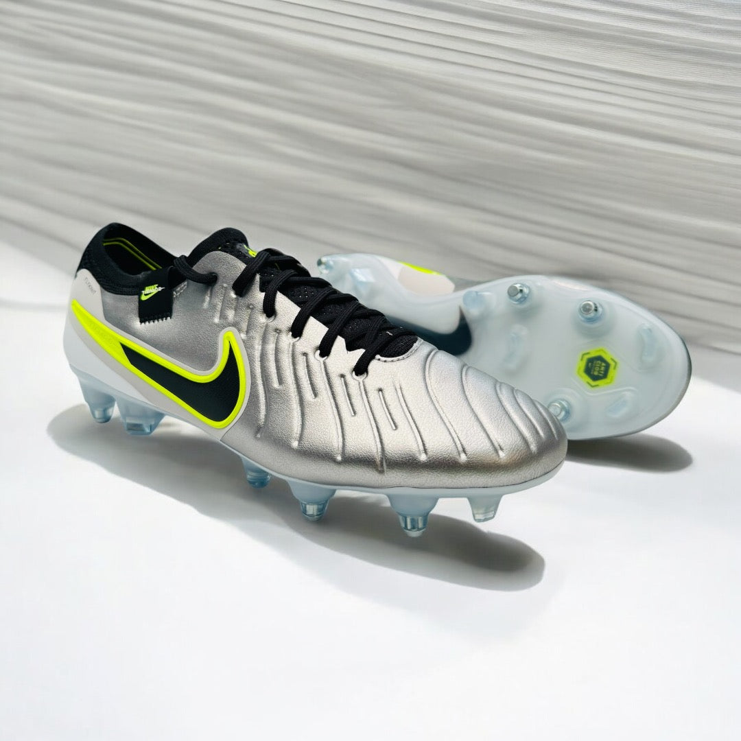 Nike Tiempo Legend 10 Elite SG-Pro - Metallic Silver/Black-Volt