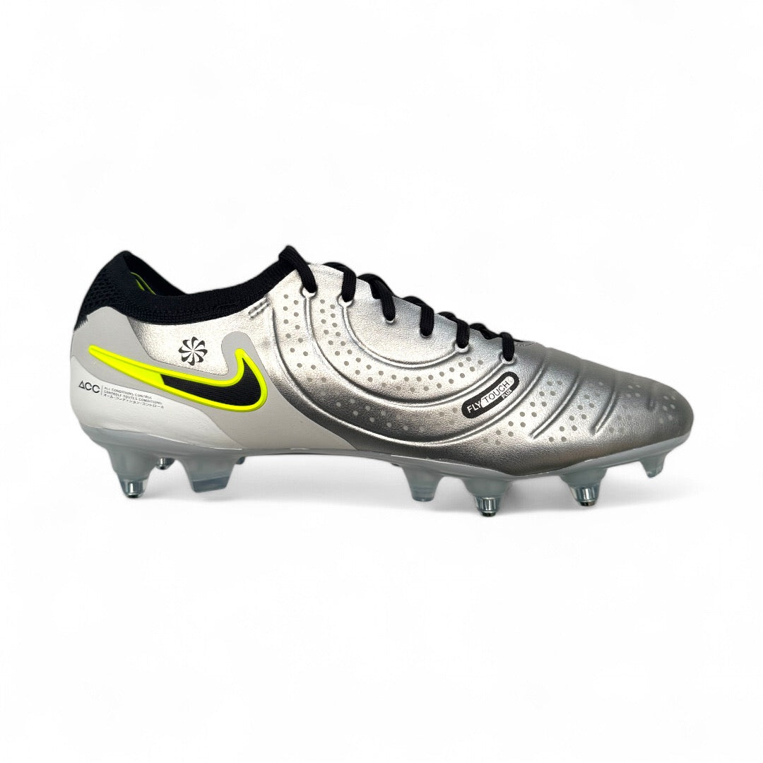 Nike Tiempo Legend 10 Elite SG-Pro - Metallic Silver/Black-Volt