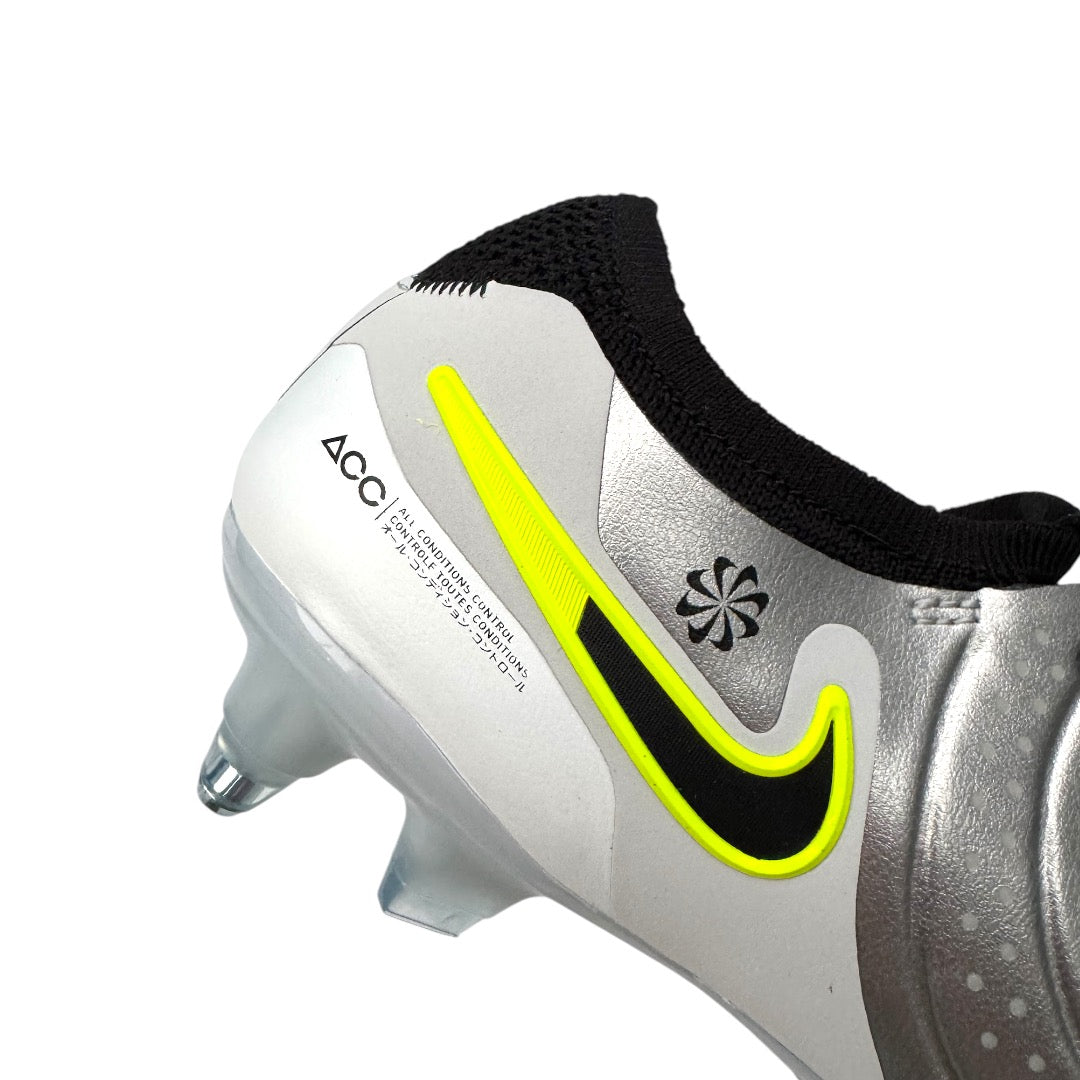 Nike Tiempo Legend 10 Elite SG-Pro - Metallic Silver/Black-Volt