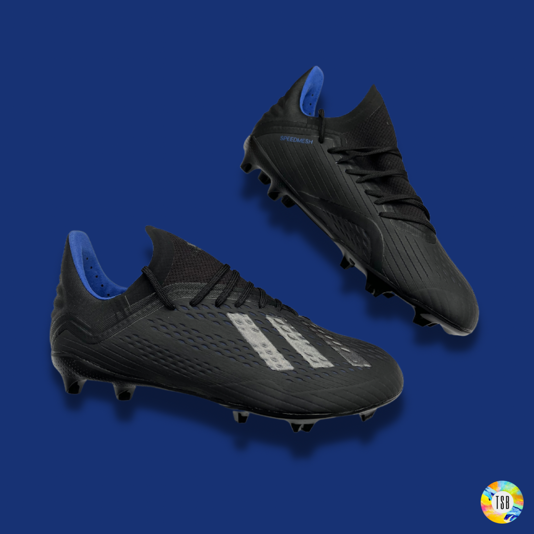 Adidas X 18.1 FG Junior - Core Black/Blue - TopSpecBoots