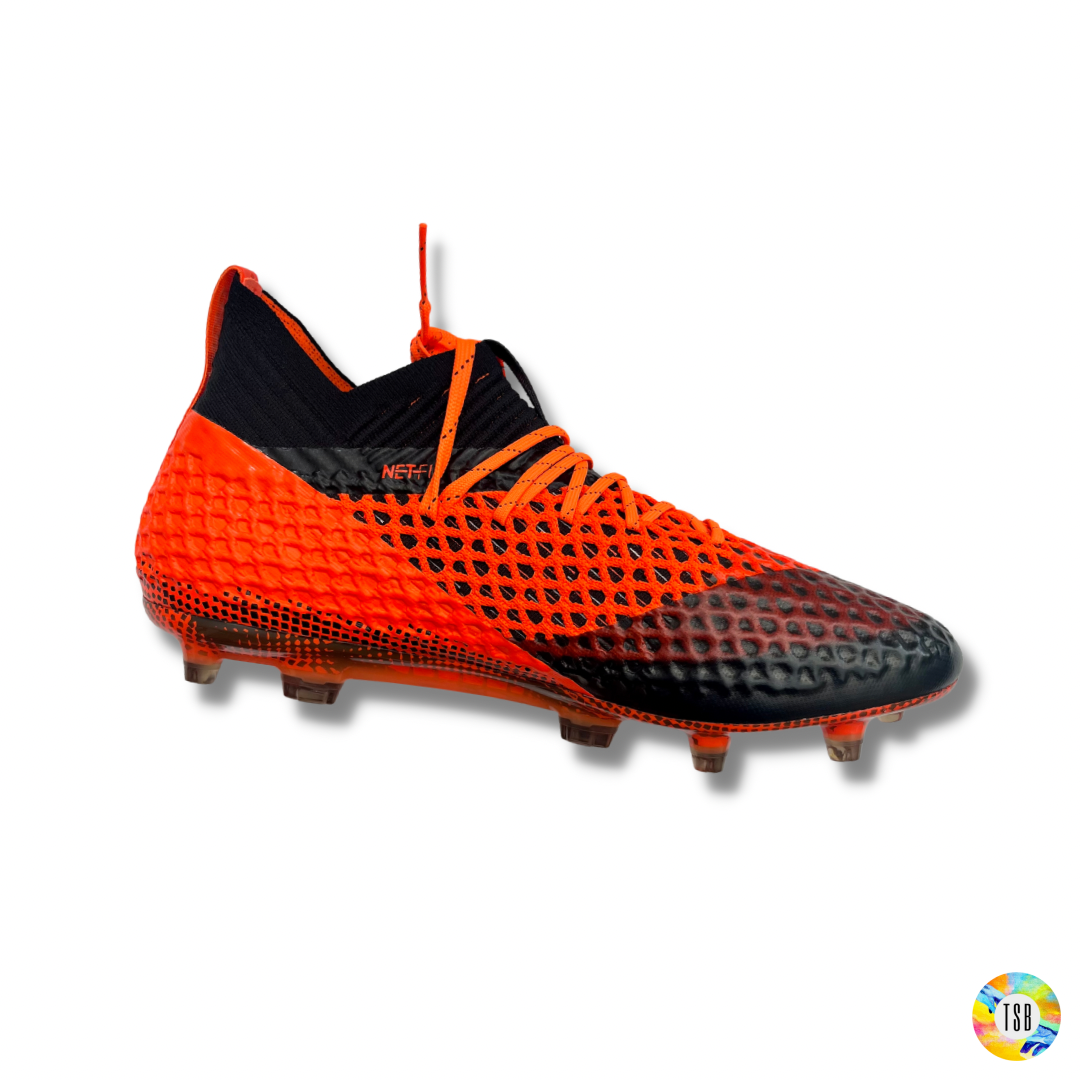 PUMA Future 2.1 Netfit FG AG Uprising PUMA Black Shocking Orange