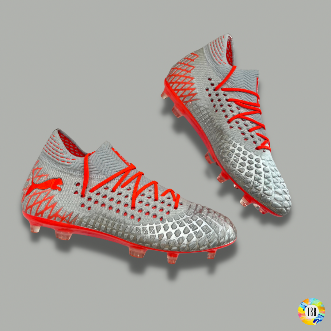 PUMA FUTURE 4.1 NETFIT - GREY / NRGY RED / HIGH RISK RED - Limited edition ‘Anthem Pack’ - TopSpecBoots