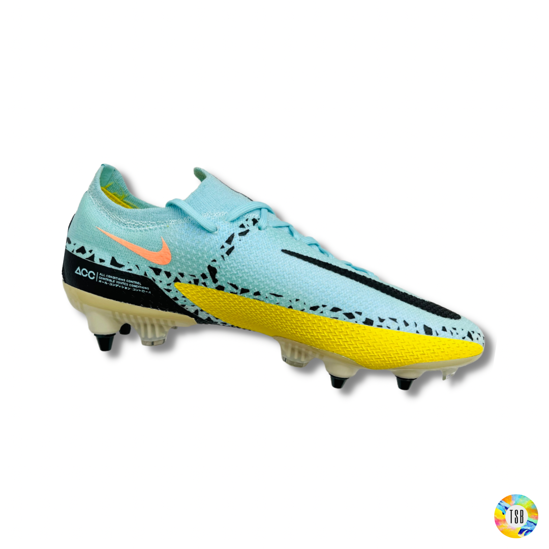 Nike Phantom GT II Elite SG Pro Anti Clog - Glacier Ice/Black/Yellow Strike - TopSpecBoots