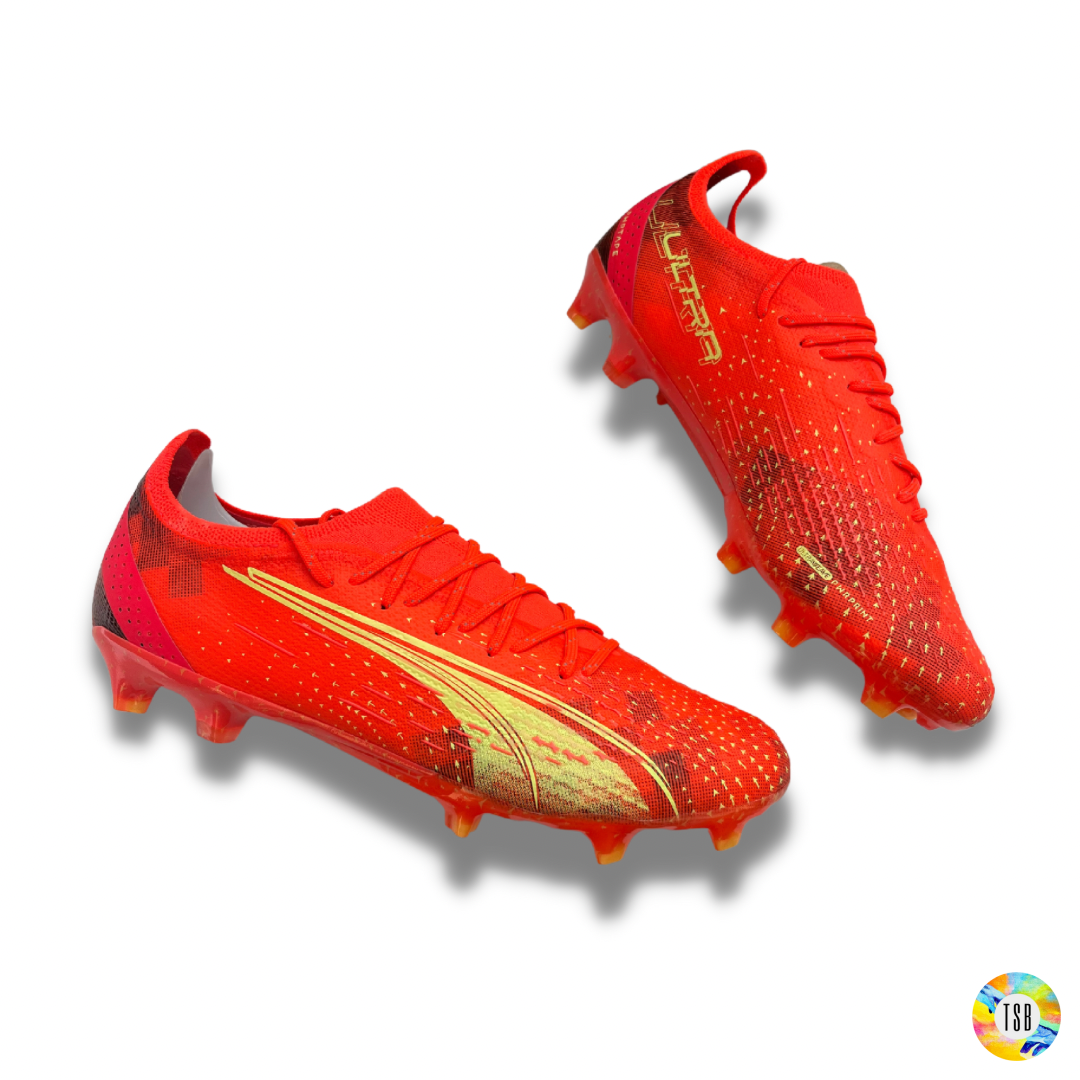 PUMA ULTRA ULTIMATE FG/AG - FIERY CORAL/FIZZY LIGHT - TopSpecBoots