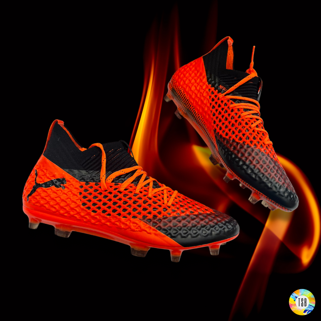 PUMA Future 2.1 Netfit FG AG Uprising PUMA Black Shocking Orange