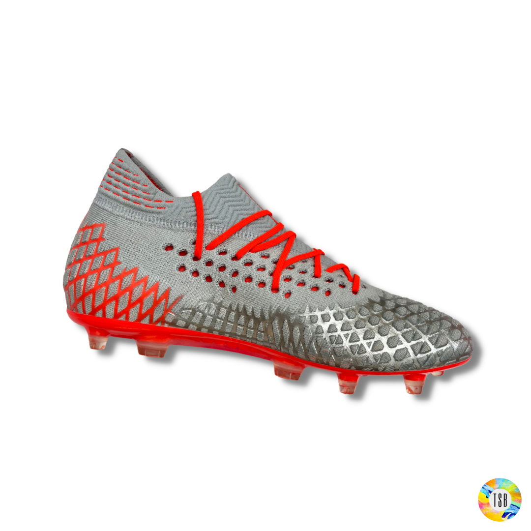 PUMA FUTURE 4.1 NETFIT - GREY / NRGY RED / HIGH RISK RED - Limited edition ‘Anthem Pack’ - TopSpecBoots