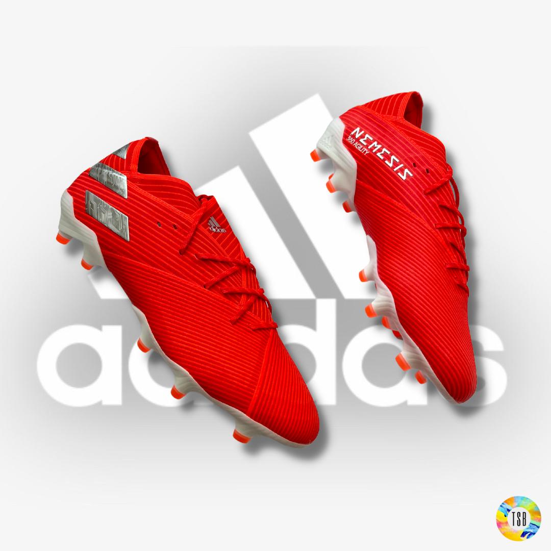 Adidas Nemeziz 19.1 Firm Ground - Red/White/Silver - TopSpecBoots