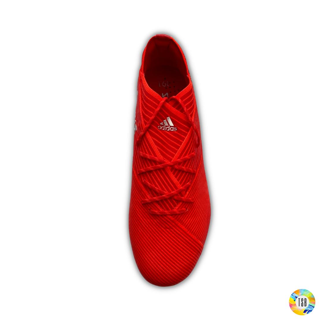 Adidas Nemeziz 19.1 Firm Ground - Red/White/Silver - TopSpecBoots