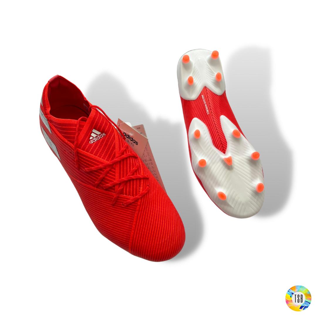 Adidas Nemeziz 19.1 Firm Ground - Red/White/Silver - TopSpecBoots
