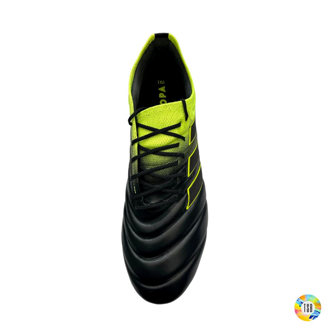 Adidas Copa 19.1 Firm Ground - Black/Yellow - TopSpecBoots