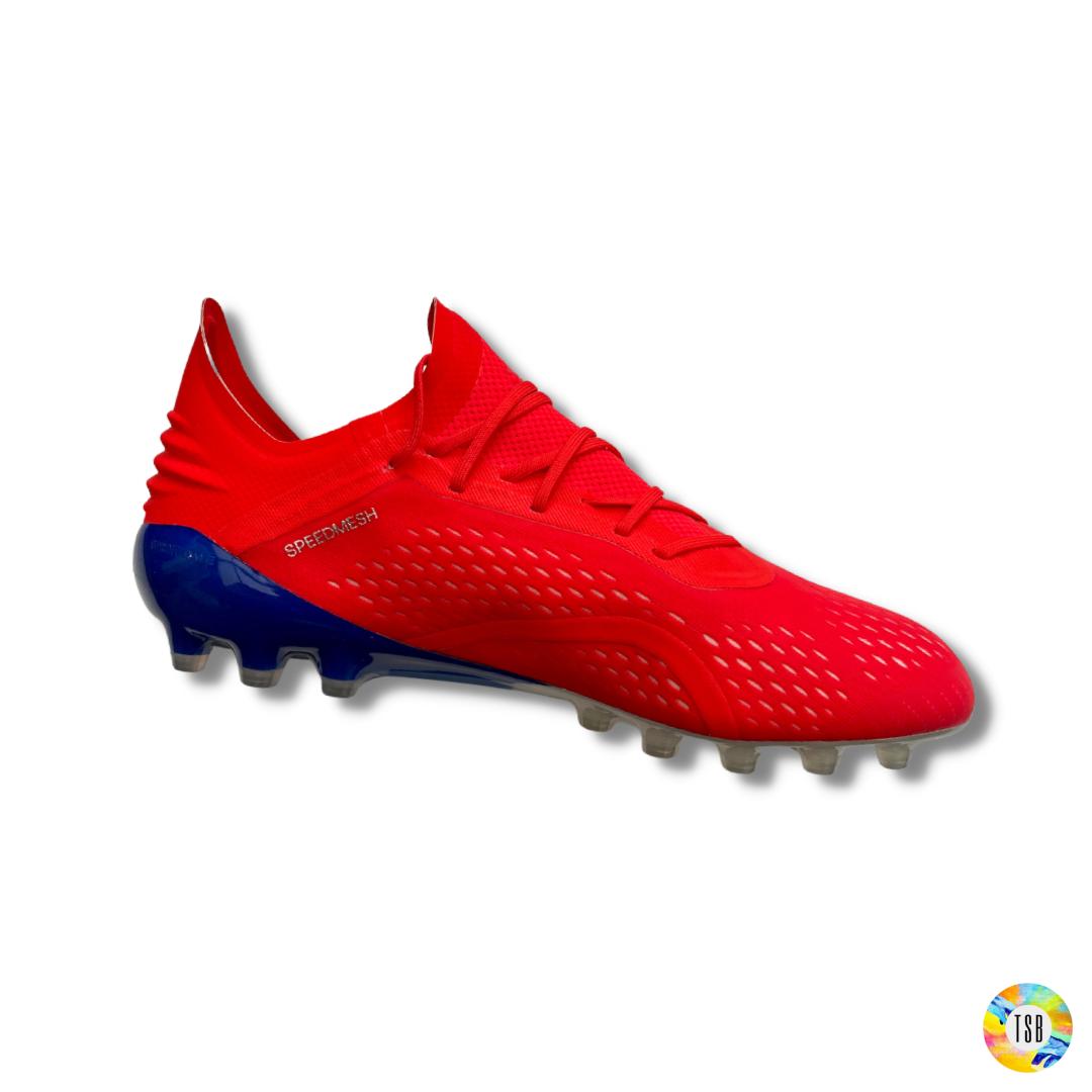 Adidas X Techfit 18.1 Artificial Grass - Red/Blue/Silver - TopSpecBoots