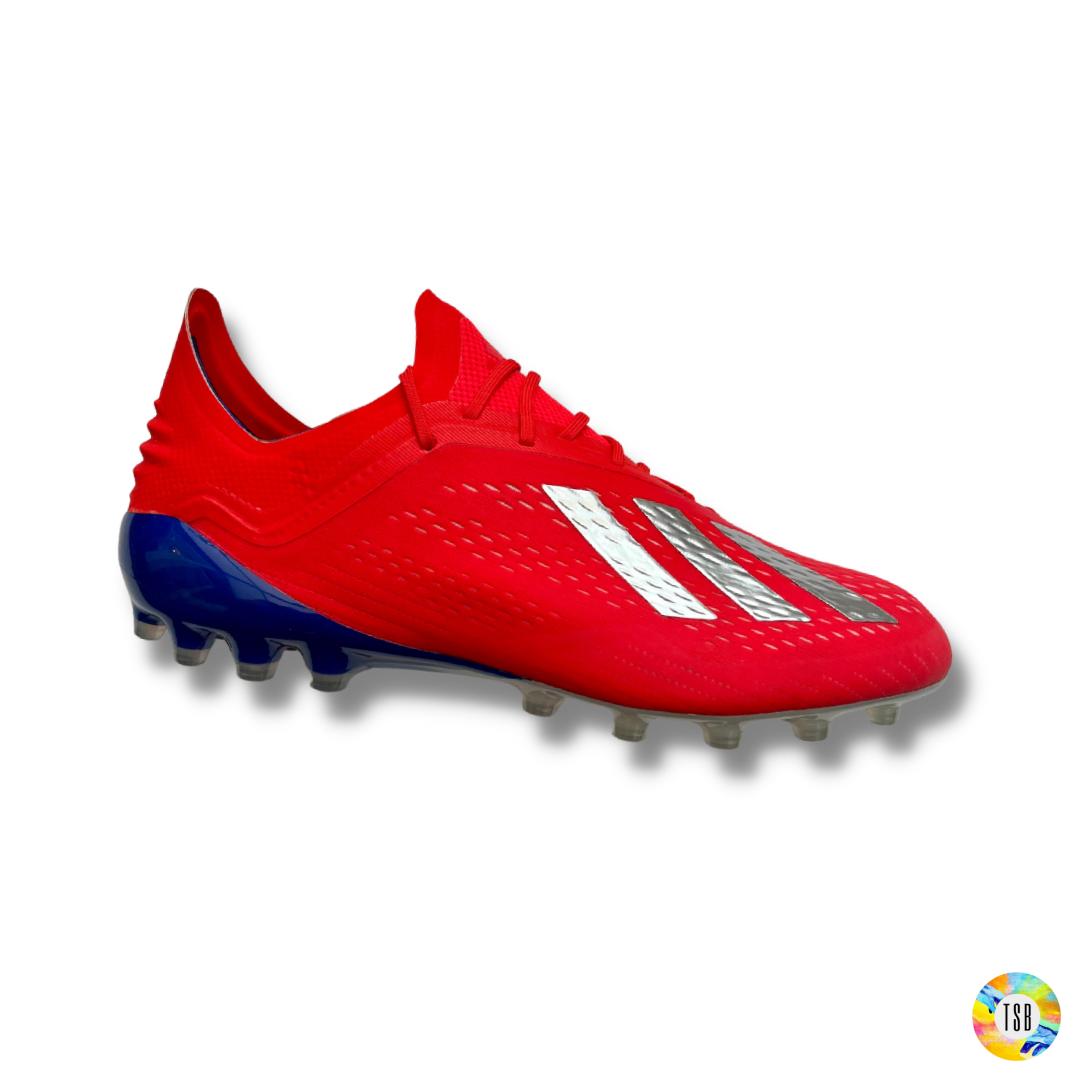 Adidas X Techfit 18.1 Artificial Grass - Red/Blue/Silver - TopSpecBoots