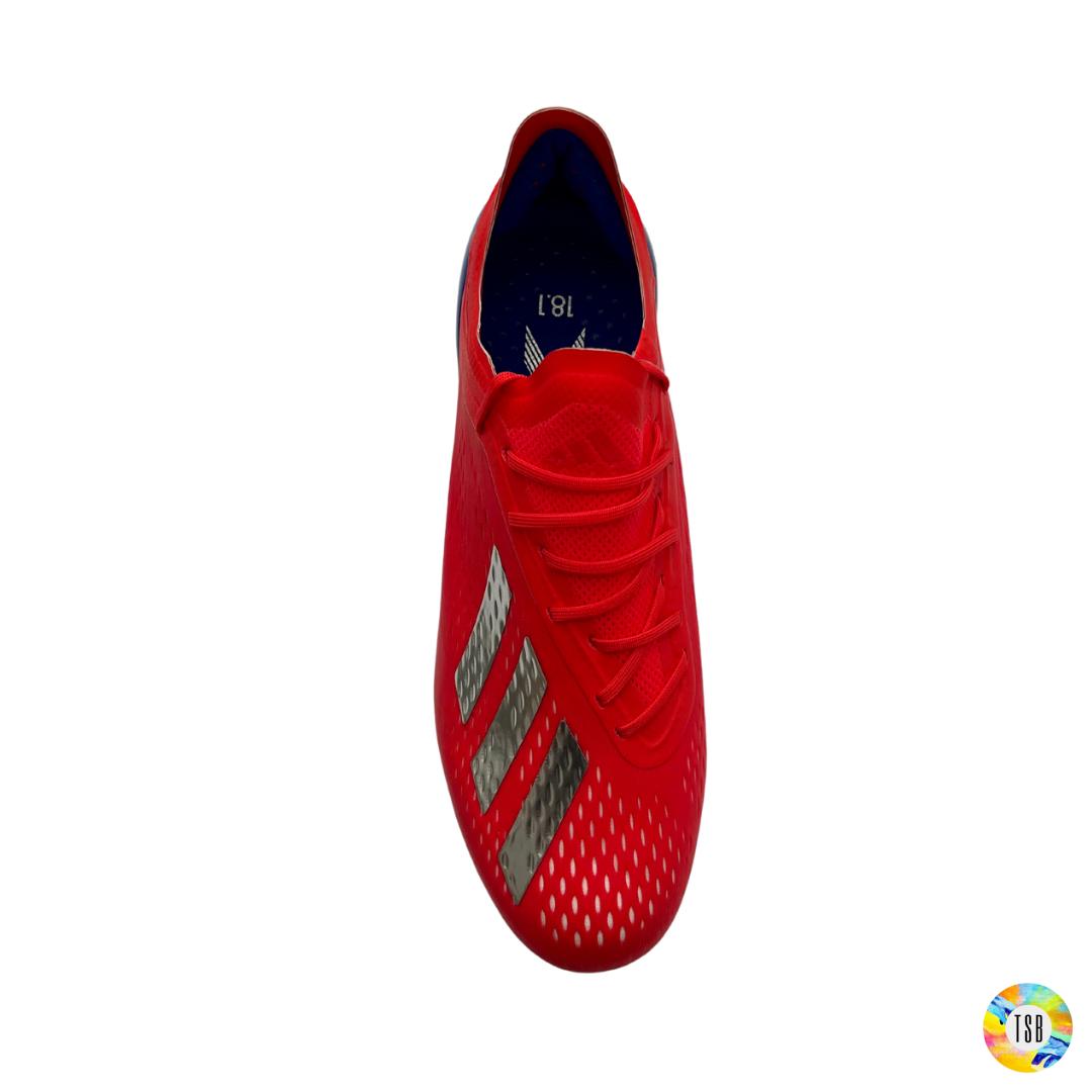 Adidas X Techfit 18.1 Artificial Grass - Red/Blue/Silver - TopSpecBoots