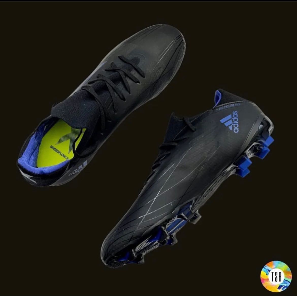 Adidas X Speedflow.2 Firm Ground - Core Black/Blue - TopSpecBoots