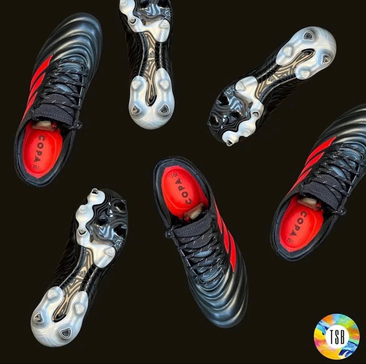 Adidas Copa 19.1 Firm Ground - Black/Red - TopSpecBoots