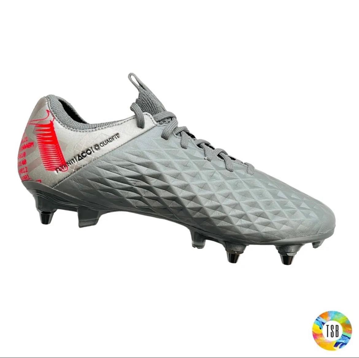 Nike Tiempo Legend 8 Elite FG Neighbourhood - Metallic Bomber Grey/Black/Particle Grey - TopSpecBoots