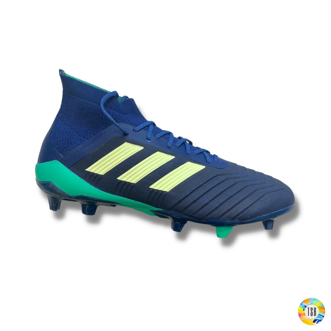 Adidas Predator 18.1 Firm Ground - Deadly Strike edition - Hi Res Blue/Aero Green - TopSpecBoots