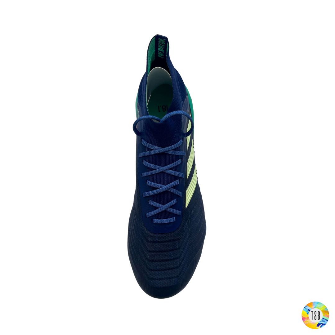 Adidas Predator 18.1 Firm Ground - Deadly Strike edition - Hi Res Blue/Aero Green - TopSpecBoots