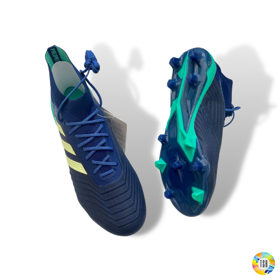 Adidas Predator 18.1 Firm Ground - Deadly Strike edition - Hi Res Blue/Aero Green - TopSpecBoots